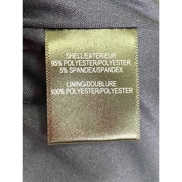 Belle Badgley Mischka‎ Size 10 Navy Blue Dress Lace Up Ruffle Hem - Picture 8 of 10